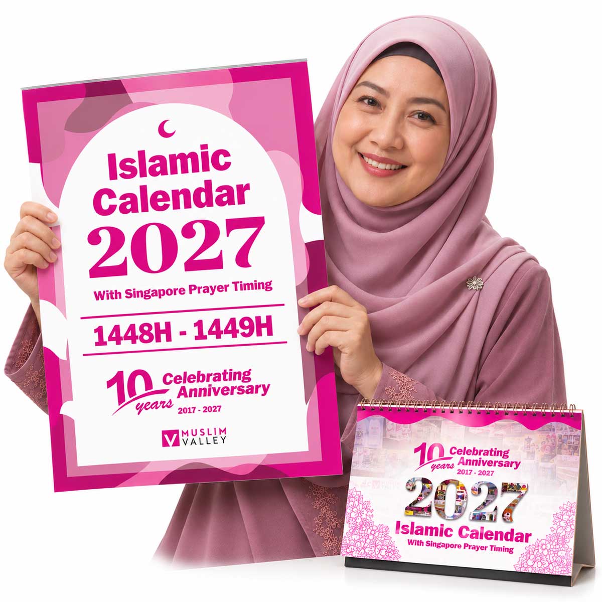2027 Islamic Calendar Combo (1 Wall + 1 Table)