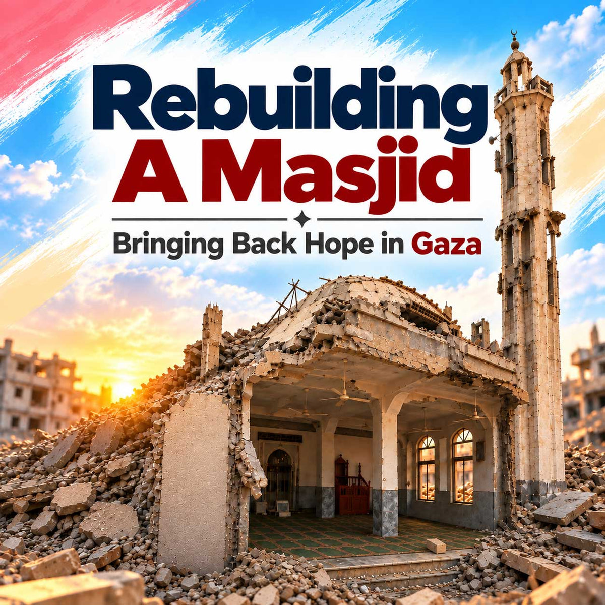 Waqaf Masjid Rebuilding in Gaza