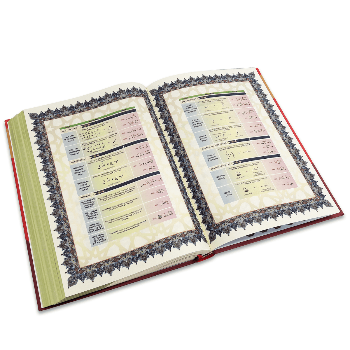 Al-Quran An-Nur (ローマ字表記) - A4 サイズ ピンク