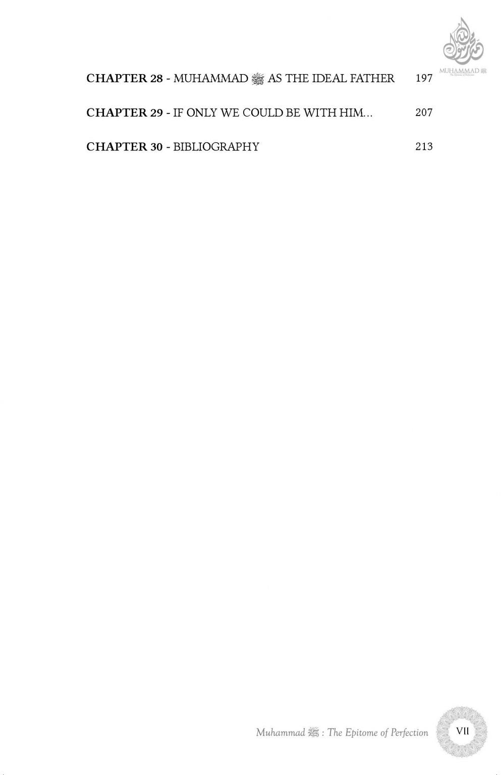 Muhammad SAW, The Epitome of Perfection &amp; A Treatise on Loving The Prophet