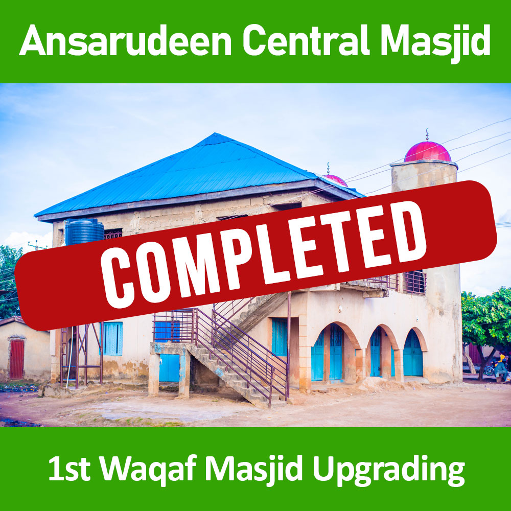 1st Waqaf Masjid Upgrading in Nigeria
